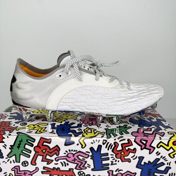 Under Armour Clone Magnetico Pro 2.0 FG White 3025640-100 Soccer‎ Mens Size 8 - Picture 1 of 11